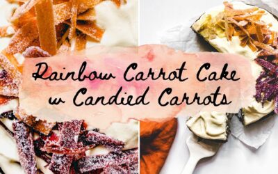 Rainbow Carrot Cake & Candied Carrots