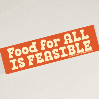 Food For All Is Feasible Bumper Sticker